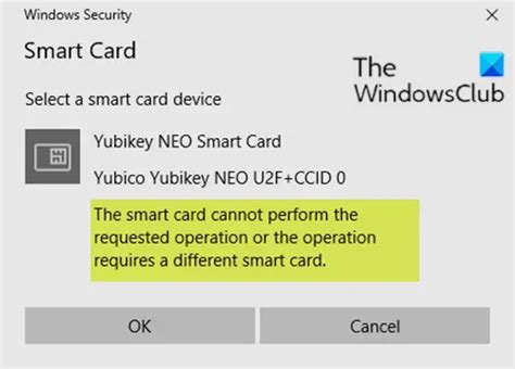 The smart card cannot be used to complete this operation. . The requested key container does not exist on the smart card cac